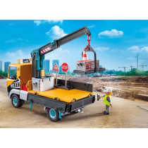 PLAYMOBIL 71750 Camion grue, ouvrier & accessoires