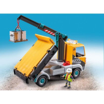 PLAYMOBIL 71750 Camion grue, ouvrier & accessoires