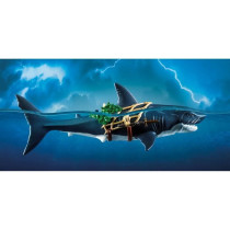 PLAYMOBIL 71793 Pirate et requin avec mâchoire articulée