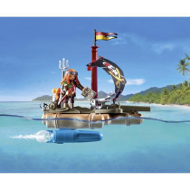 PLAYMOBIL 71794 Pirate avec radeau flottant et trésor