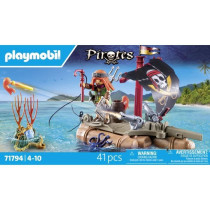 PLAYMOBIL 71794 Pirate avec radeau flottant et trésor