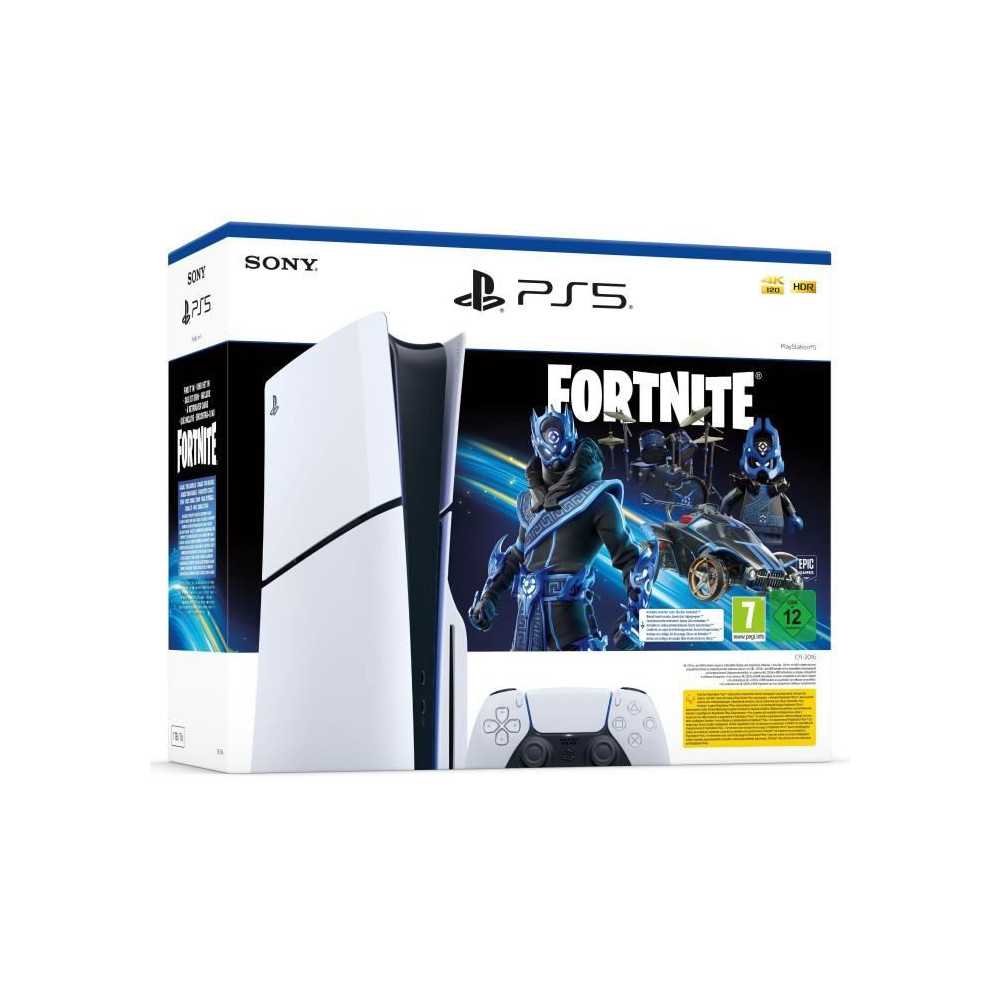 Pack PS5 Standard : Console PlayStation 5 (modele Slim) + Fortnite Cob