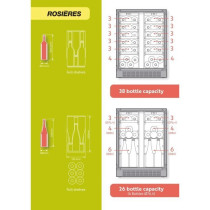 Cave a vin de vieillissement encastrable - ROSIERES - RWCB 60DF/N - 38
