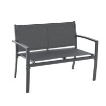 Salon de jardin - Structure Acier - 4 personnes - Gris