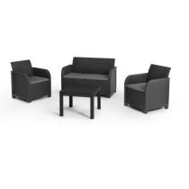 Salon de jardin en résine – Allibert by KETER - 4 personnes – SAN