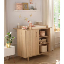 Chambre complete trio bébé - SAUTHON - Sam Chene doré - Lit bébé