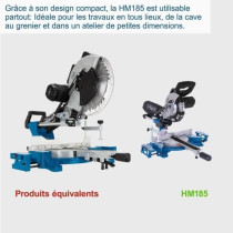 Scie a onglet radiale - SCHEPPACH - HM 185 - 1400 W - Lame Ø 185 mm -