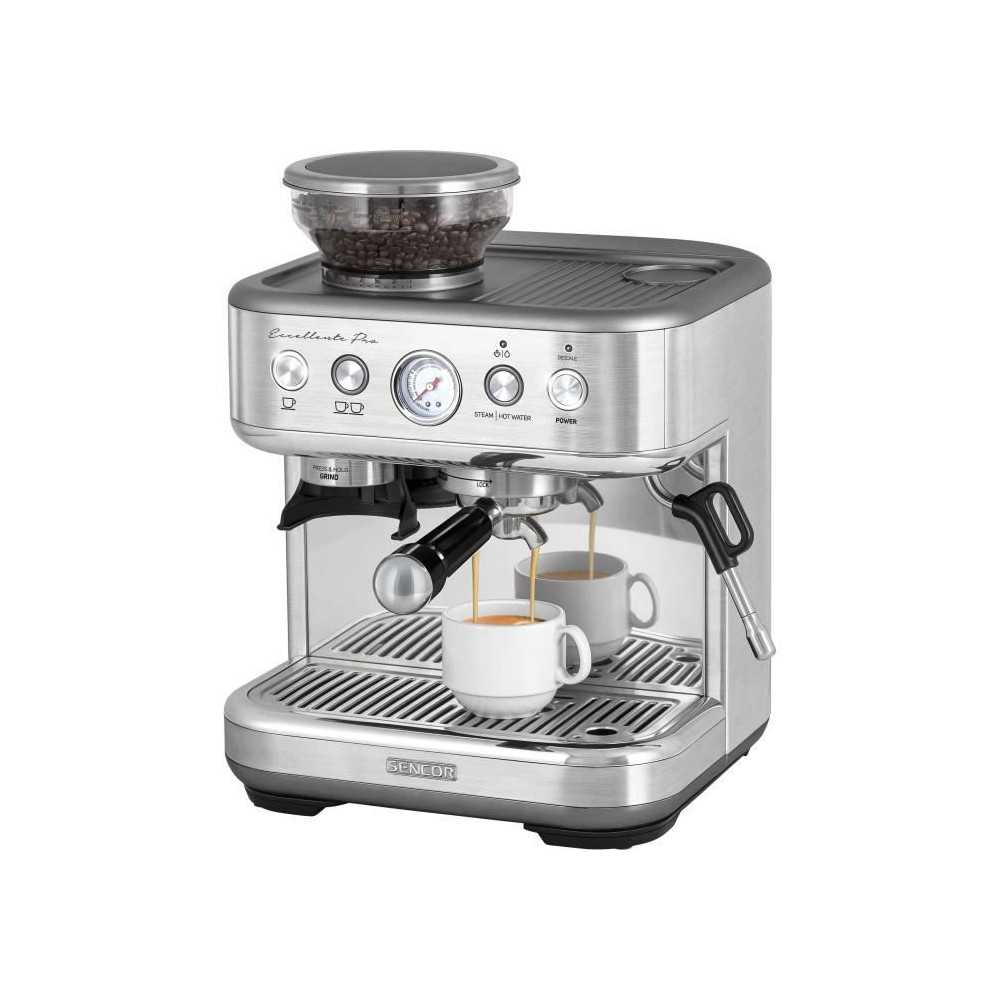Machine a expresso - SENCOR - SES 6010SS - 15 bars - Broyeur a café -