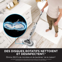 SHARK S8201EU Steam Mop - Balai Vapeur Automatique - 2 tampons rotatif