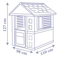 Maison La Reine des Neiges - Smoby - 1 portillon + 2 fenetres - Anti-U