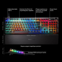 Clavier gamer mécanique filaire - STEELSERIES - APEX PRO GEN 3 - Noir