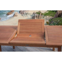Ensemble repas de jardin 4 a 6 personnes - Table extensible 120/180 x