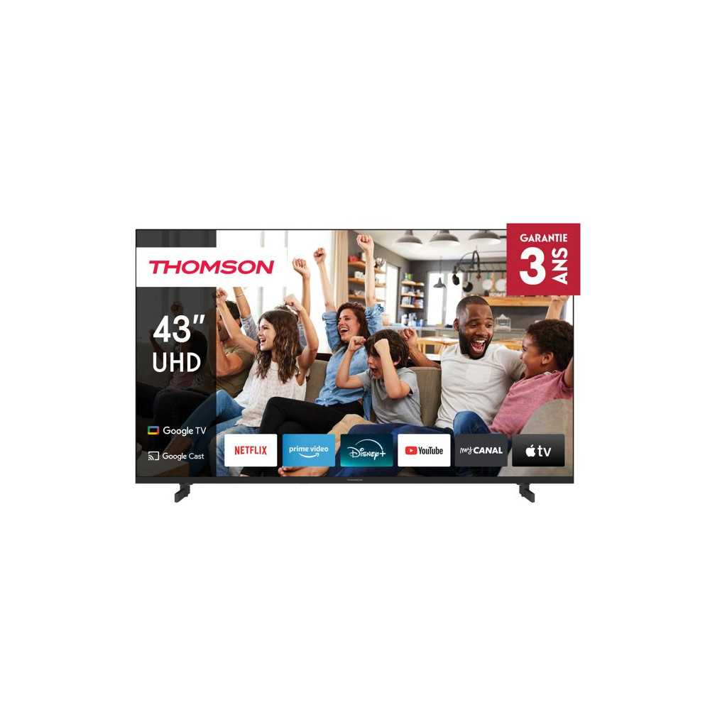 Thomson 43UG4S14 - TV LED 43” (109 cm) - 4K UHD - Google TV - 2xHDMI