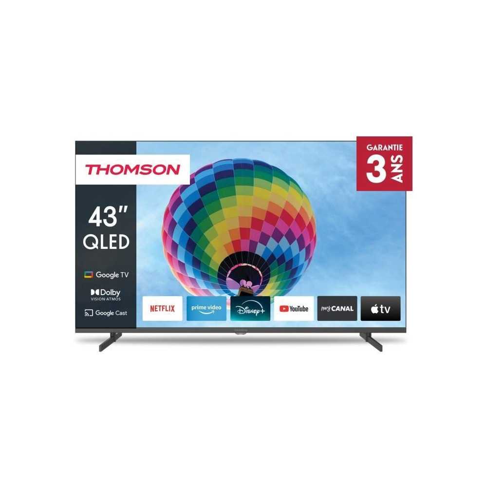 THOMSON 43QG4S14 - TV QLED 43 (109 cm) - 4K 3840x2160 - HDR 10 - Googl
