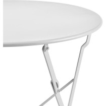 Bistro set - Garden meal set - Folding table Diam. 60 cm + 2 chairs -