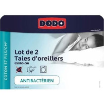 Set of 2 dodo pillowcases - Anthracite - 65x65 cm