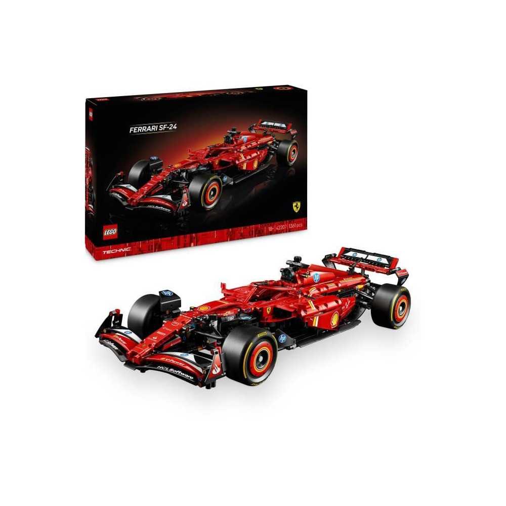 LEGO Technic 42207 F1 Ferrari SF-24 - Voiture collector avec moteur V6