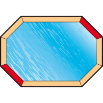 UBBINK Safety cover for swimming pool 300x490 - Blue