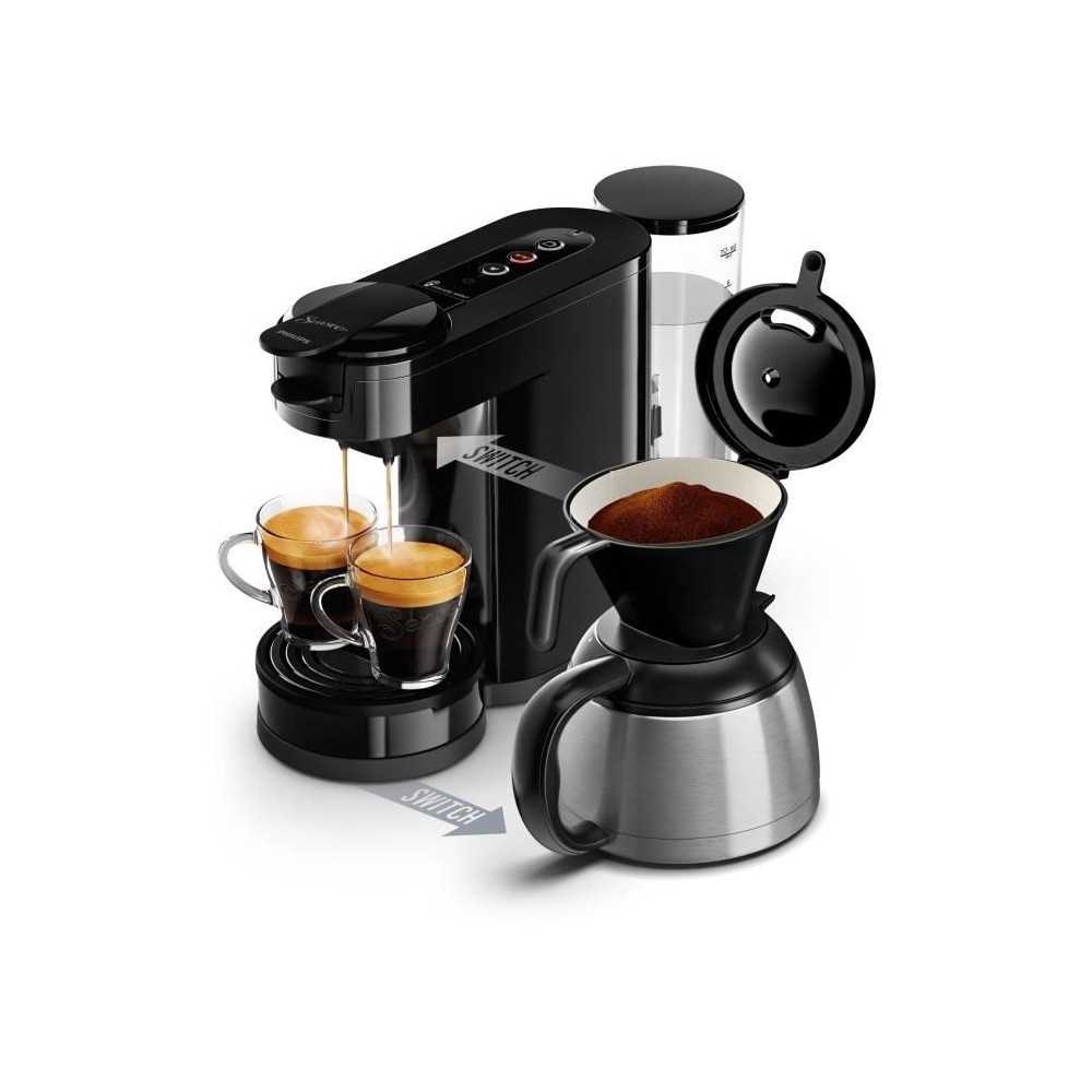 Machine a café dosette - PHILIPS - SENSEO SWITCH HD6592/65 - Noir int
