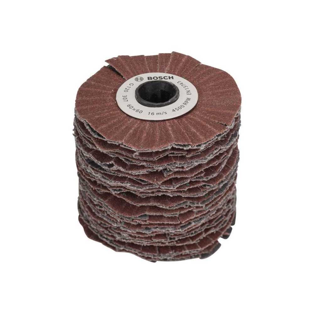 Bosch abrasive cylinder - (120 grain, 60mm roller width, flexible, acc