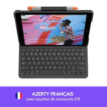 LOGITECH - Bluetooth Keyboard Case for iPad 10.2 (7th Generation) Slim