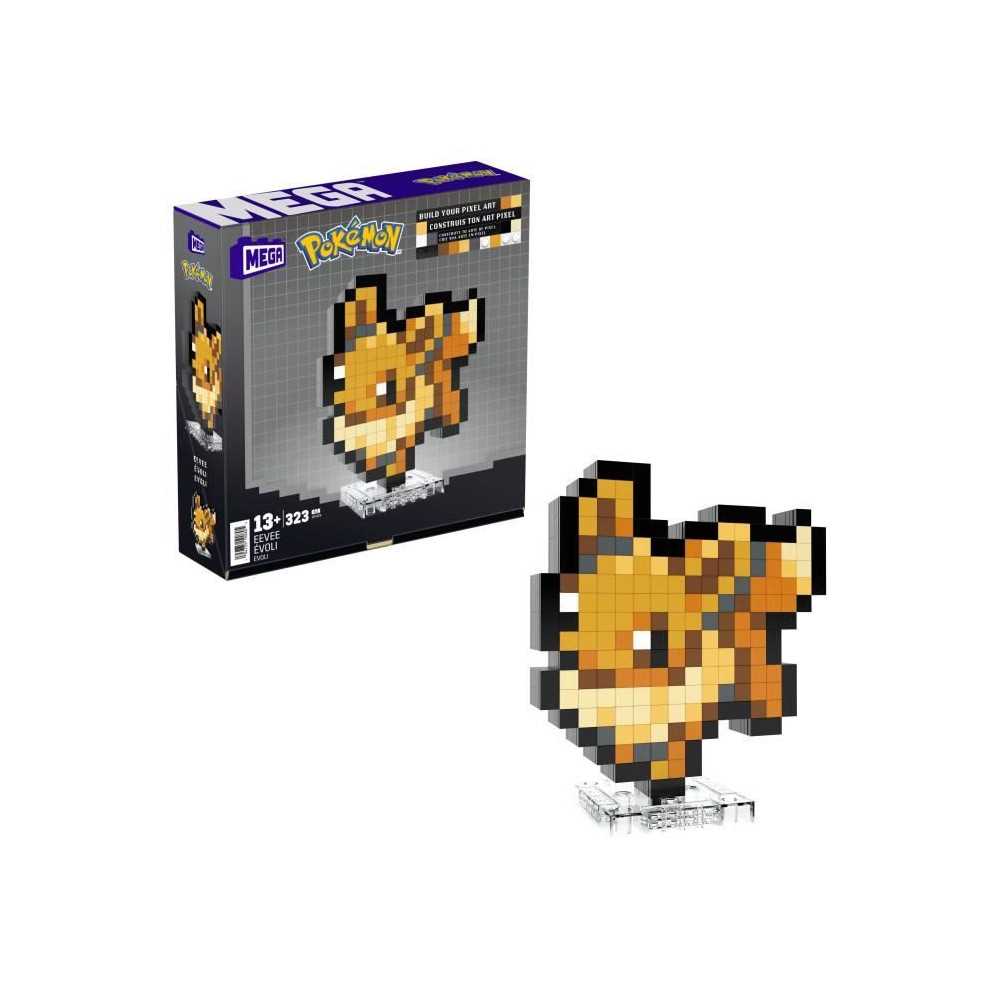 Mega-Pokémon-Eevee-Retro Pixel Art Construction Set 323 Pieces - MEGA