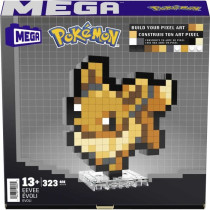 Mega-Pokémon-Eevee-Retro Pixel Art Construction Set 323 Pieces - MEGA