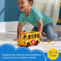 Fisher-Price Little People-The School Bus-Musical Push-Along Vehicle H