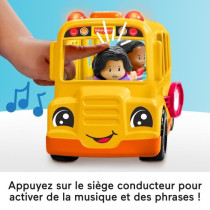 Fisher-Price Little People-The School Bus-Musical Push-Along Vehicle H