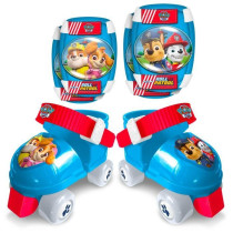 Roller skates and elbow/knee pads set - adjustable from 23 to 27 - PAT