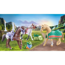 PLAYMOBIL 71356 3 horses Morgan, Quarter Horse and Shagya - Horses of