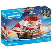 PLAYMOBIL 71318 Pirate Rowboat - Pirates - With two characters, two ca