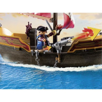 PLAYMOBIL 71318 Pirate Rowboat - Pirates - With two characters, two ca
