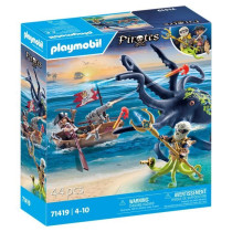 PLAYMOBIL 71419 Pirate with giant octopus - Pirates - With a pirate, a