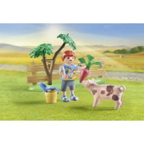 PLAYMOBIL 71443 Grandparents and vegetable garden - Country - Ages 4 a