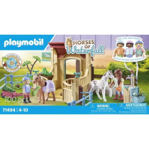 PLAYMOBIL 71494 Horses of Waterfall - Horses with Box and Ponies - Age