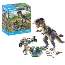 PLAYMOBIL 71524 Explorer with Motorcycle and Tyrannosaurus