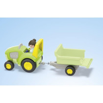 PLAYMOBIL Junior 71656 Farm tractor and animals, characters, For baby