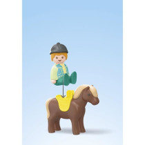 PLAYMOBIL Junior 71656 Farm tractor and animals, characters, For baby