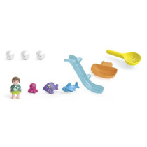 PLAYMOBIL Junior 71689 Water Slide and Sea Animals Includes figure, an
