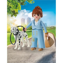 PLAYMOBIL 71736 Businesswoman with her Dalmatian