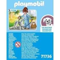 PLAYMOBIL 71736 Businesswoman with her Dalmatian