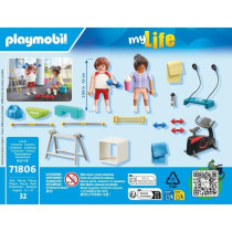 PLAYMOBIL 71806 Athletes with fitness equipment