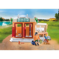 PLAYMOBIL 71424 Camping, Camping World, with a working shower and acce