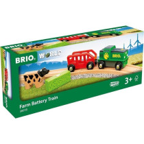 Brio Battery-powered farm train - wooden circuit