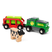 Brio Battery-powered farm train - wooden circuit