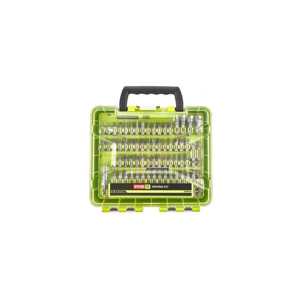 RYOBI - Mallette 71 accessoires de vissage mixtes : 43 embouts 25 mm,