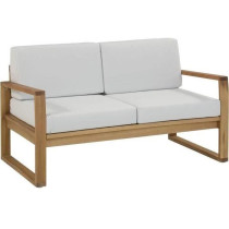 Salon de jardin en bois d'Acacia FSC - PALAWAN - 4 personnes - Coussin