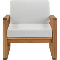 Salon de jardin en bois d'Acacia FSC - PALAWAN - 4 personnes - Coussin