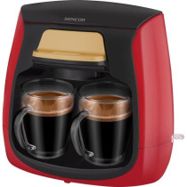 Coffee machine - SENCOR - SCE 2101RD - 0.3 L - 500 W - 2 cups included